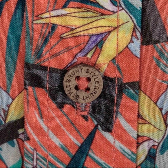 GRUNT STYLE RANGE PARADISE PATRIOTIC MEN’S AT EASE BUTTON DOWN SIZE 3XL - Picture 16 of 16